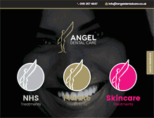 Tablet Screenshot of angeldentalcare.co.uk